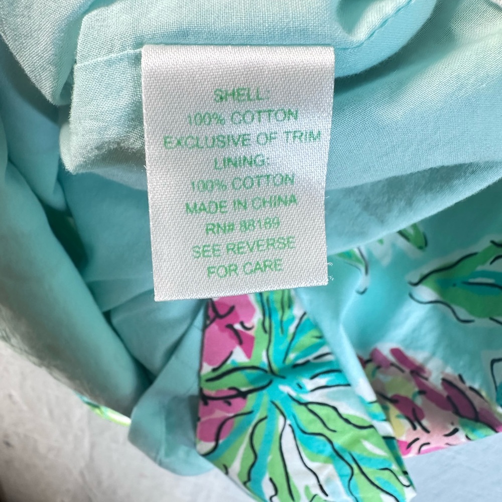 Lilly Pulitzer Pineapple Print Sleeveless Midi Dress - Aqua, Pink & Green - Picture 9 of 14